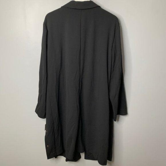 Kasper Black Long Blazer Jacket New - Picture 3 of 4